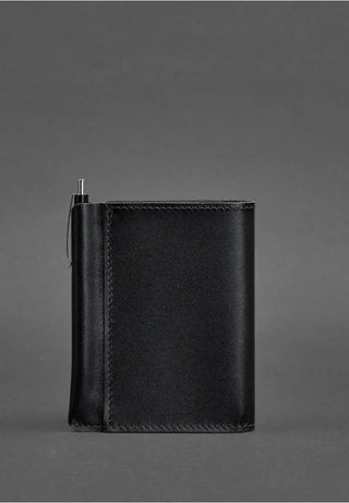 leather purse wallet haven handmade durable billfold multiple card slots side view