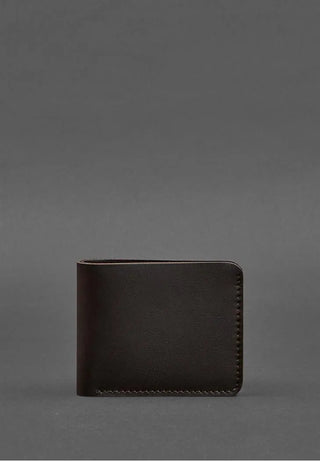 men's leather wallet haven genuine leather billfold multiple card slots compact angle view