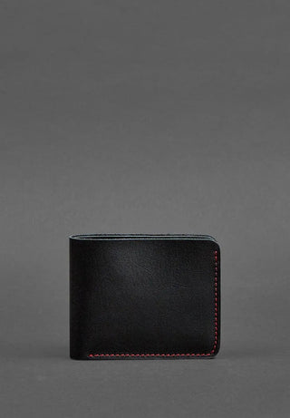 men's leather wallet haven compact slim billfold card slots elegant design angle view