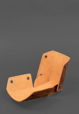 leather light brown desk organizer mat pen holder set product view