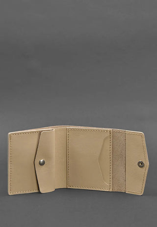 designer leather wallet haven compact slim men's card slots side view