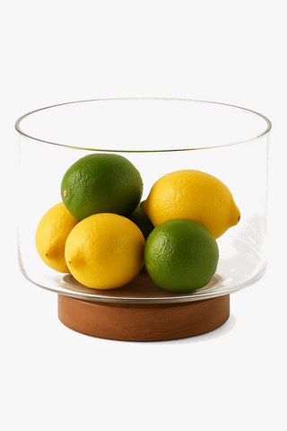 glass fruit bowl