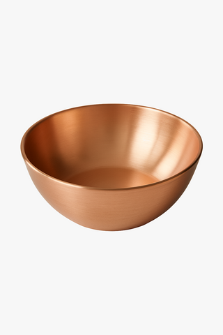 copper serving bowl