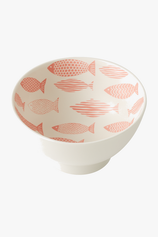 japanese floral-motif ceramic ramen bowl
