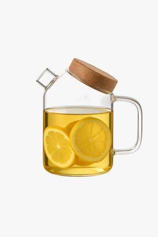 floral-motif glass kettle