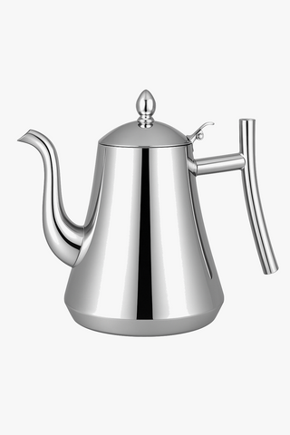 stainless steel kettle with infuser