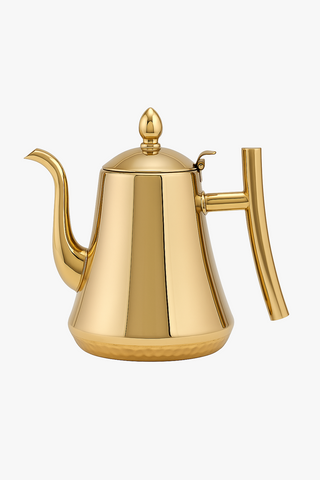 stainless steel kettle with infuser