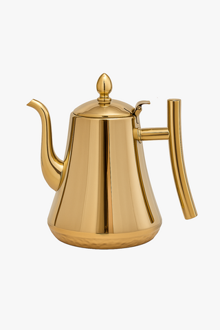 stainless steel kettle with infuser