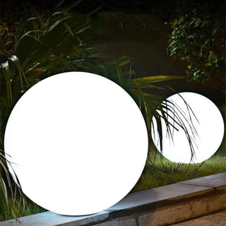 BALL Globe Table Lamp - outdoor terrace setting