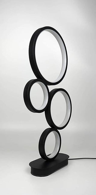 Interconnected bubble LED lamp illuminated — warm ambient glow