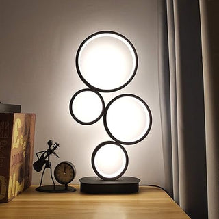 Bubble lamp close-up — LED adjustable brightness detail