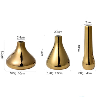 luxury gold vase ceramic flower vase nordic style decor elegant home accessory lifestyle view