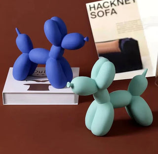 balloon dog sculpture colorful resin figurine eco friendly decor close-up