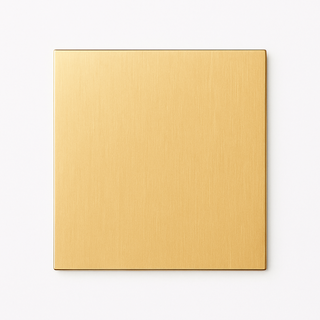 Brushed Gold steel blank socket cover