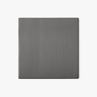 Dark Grey steel blank socket cover