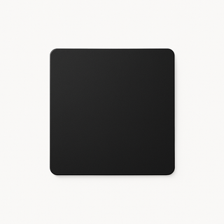 Matte Black steel blank socket cover