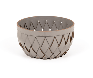 woven storage basket organizer empty pocket box home side view