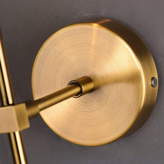 Glass Globe Wall Light – Adjustable Blown Glass Globe Lamp with Warm Brass Finish