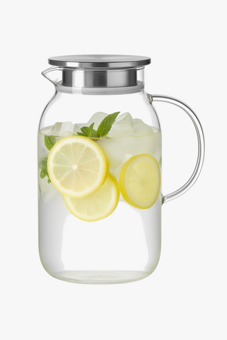borosilicate glass carafe with lid