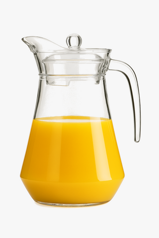 glass carafe with lid & handle