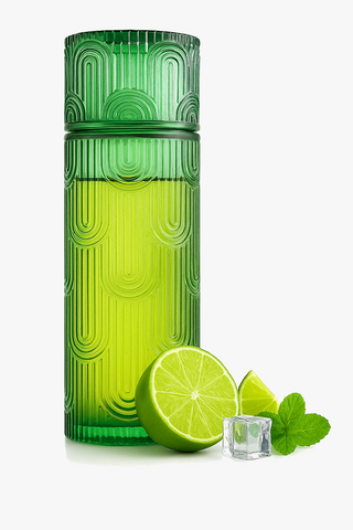 vintage glass carafe & matching tumbler