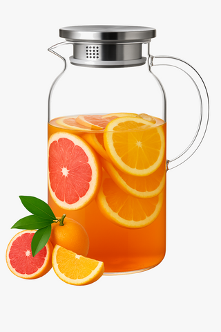 borosilicate glass carafe with lid