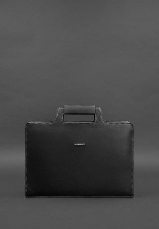 leather laptop bag women handmade business briefcase adjustable strap product view