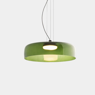 Medieval-inspired Nordic glass pendant for living room