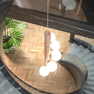 Driftwood Pendant Light – Scandinavian Pendant Lamp with Soft Ambient Lighting