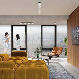 Clean Ceiling Light – Modern Three Point Lighting | Sleek Glass Stone Fixture