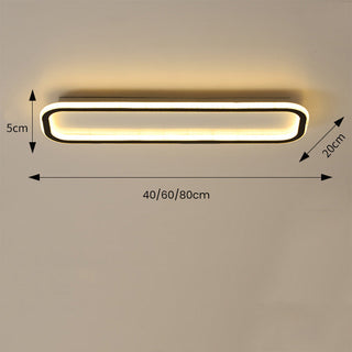 Nordic LED Ceiling Light – Modern Smart Long Liner Fixture for Living Room