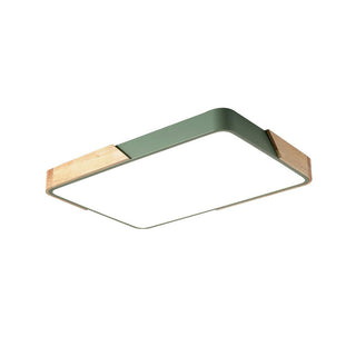 Nordic Ceiling Lamp – Rectangular LED Flush Mount Light for Living Room Lighting