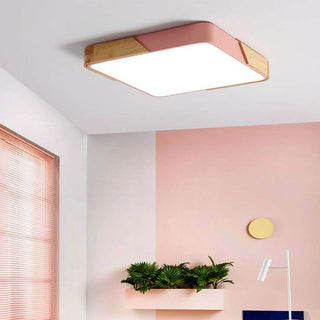 Flush mount rectangular ceiling lamp Nordic – LED living