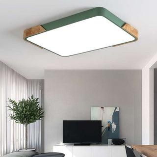 Rectangular LED ceiling light Nordic – flush mount living