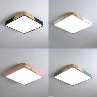 Nordic Ceiling Lamp – Rectangular LED Flush Mount Light for Living Room Lighting