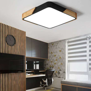 Nordic flush mount ceiling lamp rectangular – LED living room