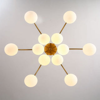 Gold sputnik chandelier — modern elegant pendant living room ceiling light