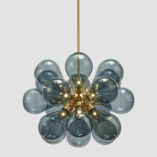 Sputnik bubble glass chandelier — globe pendant dining room ceiling light
