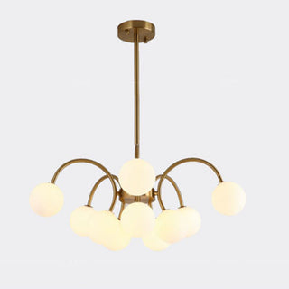 Gold sputnik chandelier wide — modern elegant pendant living room