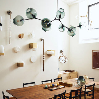 Branching bubble glass chandelier modern ceiling pendant
