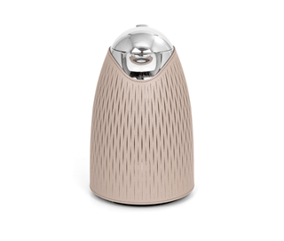 thermal carafe elegant insulated coffee pot removable leather cover 1.5l side view