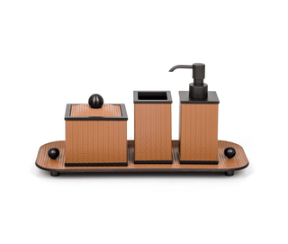 square chrome designer soap dispenser luxury bathroom set view
