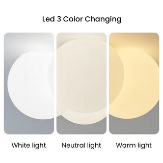 Cloud bubble ceiling fixture illuminated, modern three color LED