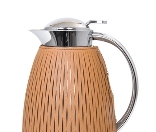 thermal carafe stylish janine insulated coffee pot easy pour button close-up