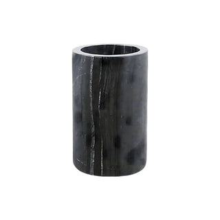 black marble luxury bathroom accessories set soap dispenser vanity close-up detail