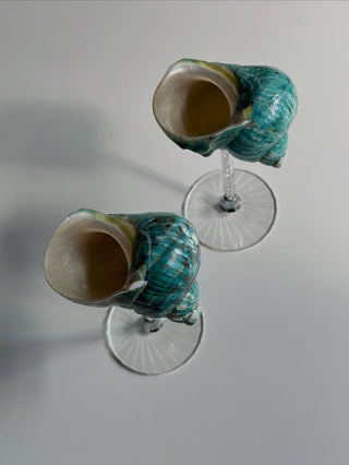 conch shell decorative cup