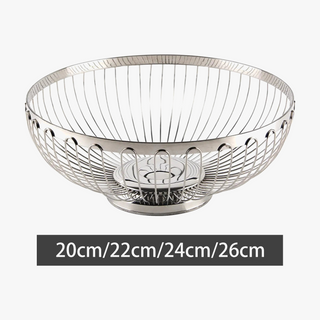 Modern stainless steel fruit basket