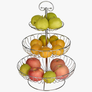 Iron tiered fruit stand