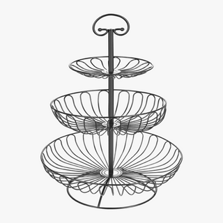 Iron tiered fruit stand