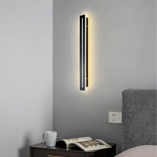 hallway designer wall sconce black G4 LED 15W – modern